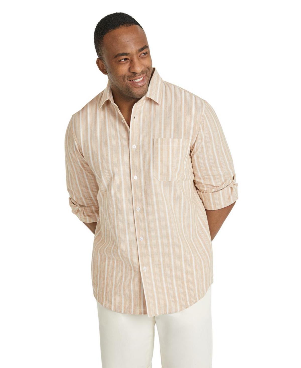 Johnny Bigg Mens Johnny g Stripe Relaxed Fit Linen Shirt Product Image