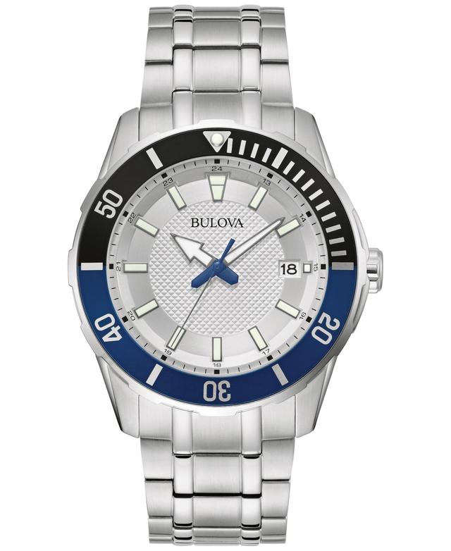 Bulova Mens Stainless Steel Bracelet Watch 42mm Product Image