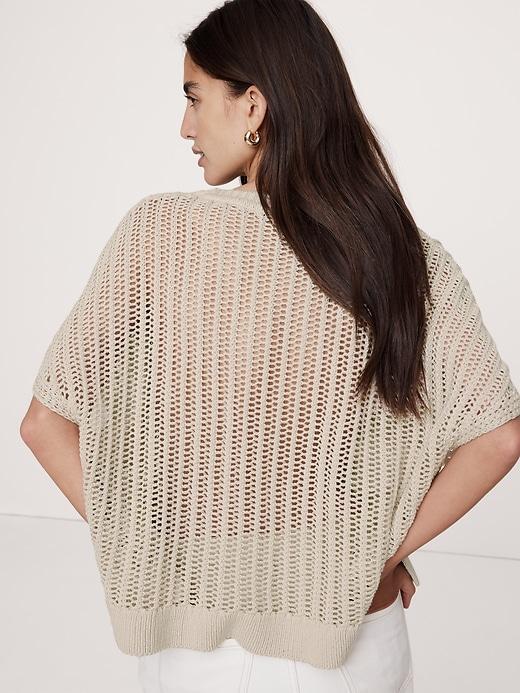 Oversized Cotton Dolman Sweater Top Product Image