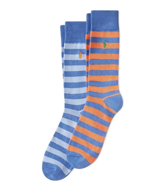 Polo Ralph Lauren Striped Slack Crew Socks 2-Pack Product Image