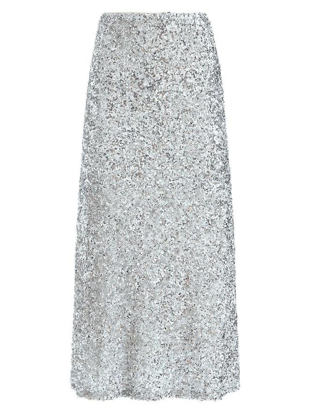 Womens Maeve Sequined Slip Skirt Product Image