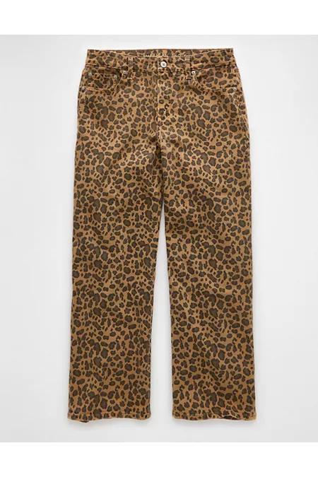 AE Stretch Leopard High-Waisted Stovepipe Ankle Pant Women's Product Image