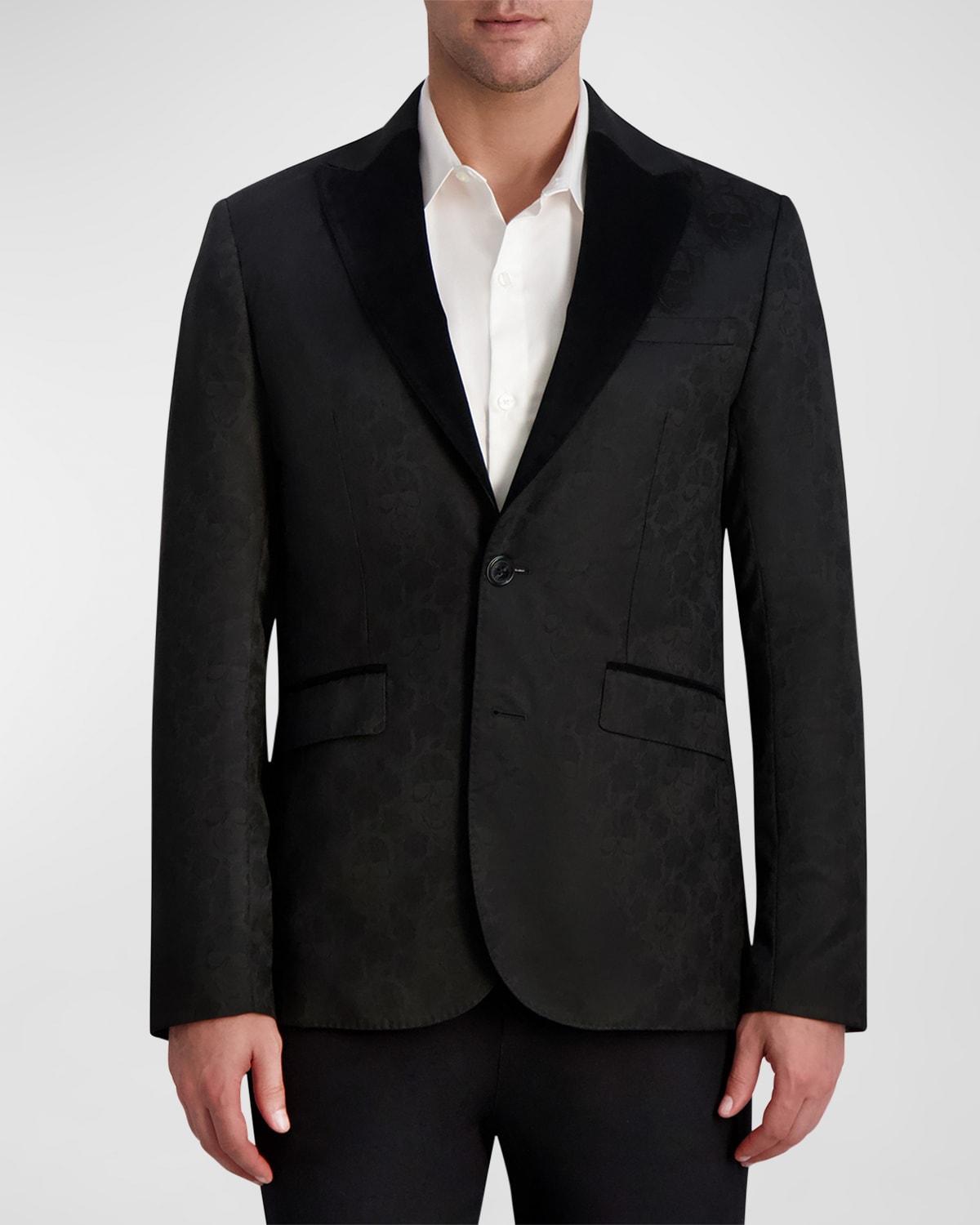 Mens Skull Jacquard Blazer Product Image