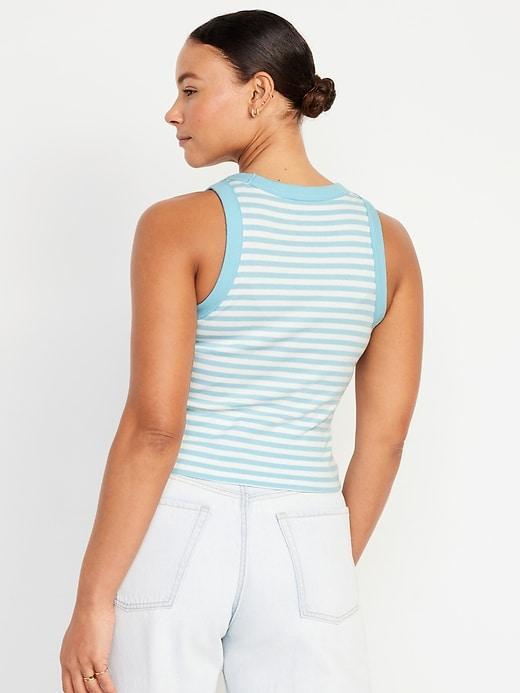 Crop Rib-Knit Tank Top Product Image