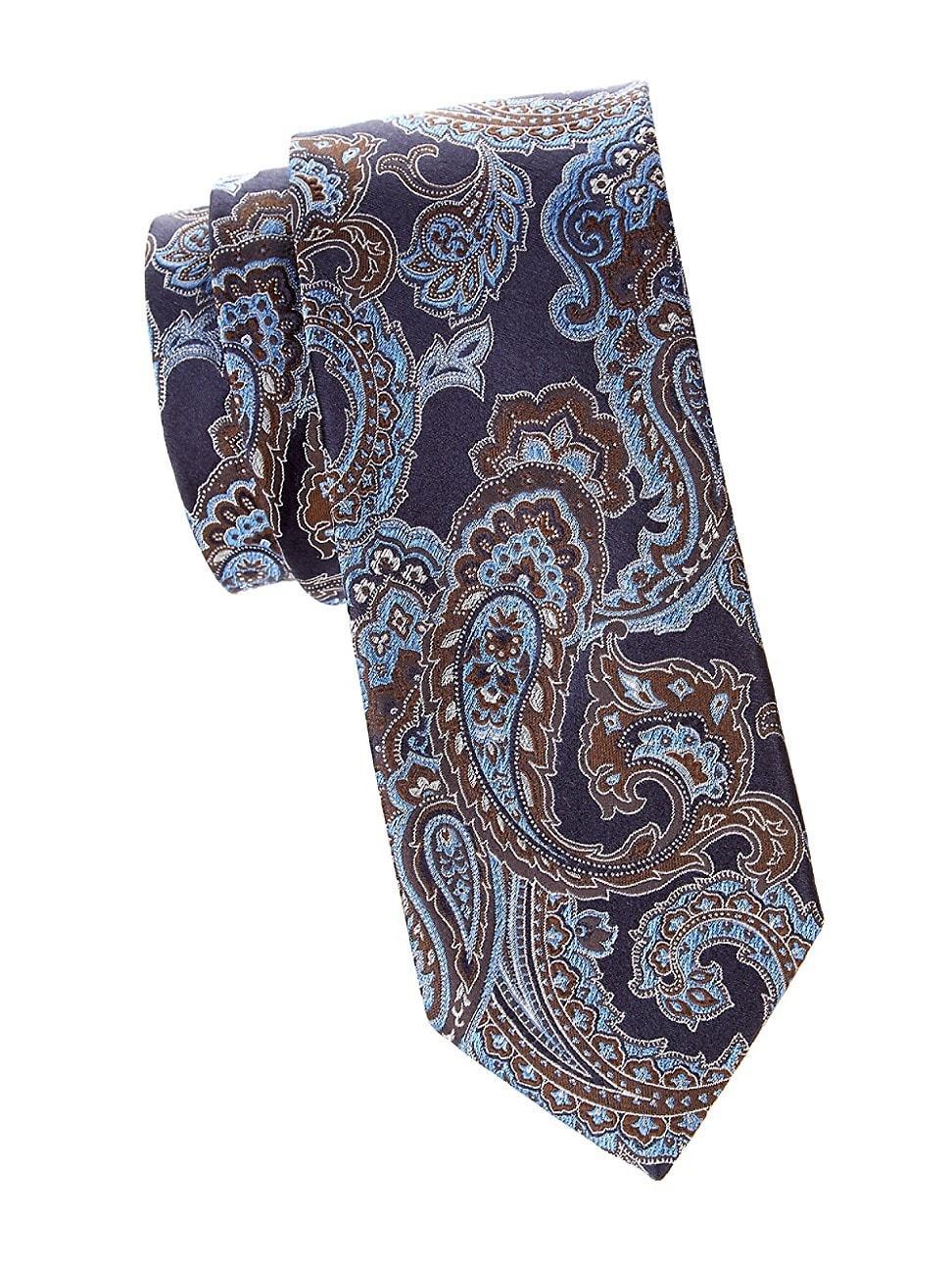 Mens Paisley Silk Tie Product Image