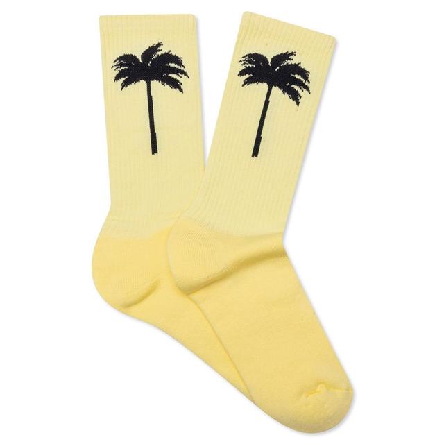 Palm Socks - Yellow/Black Male Product Image