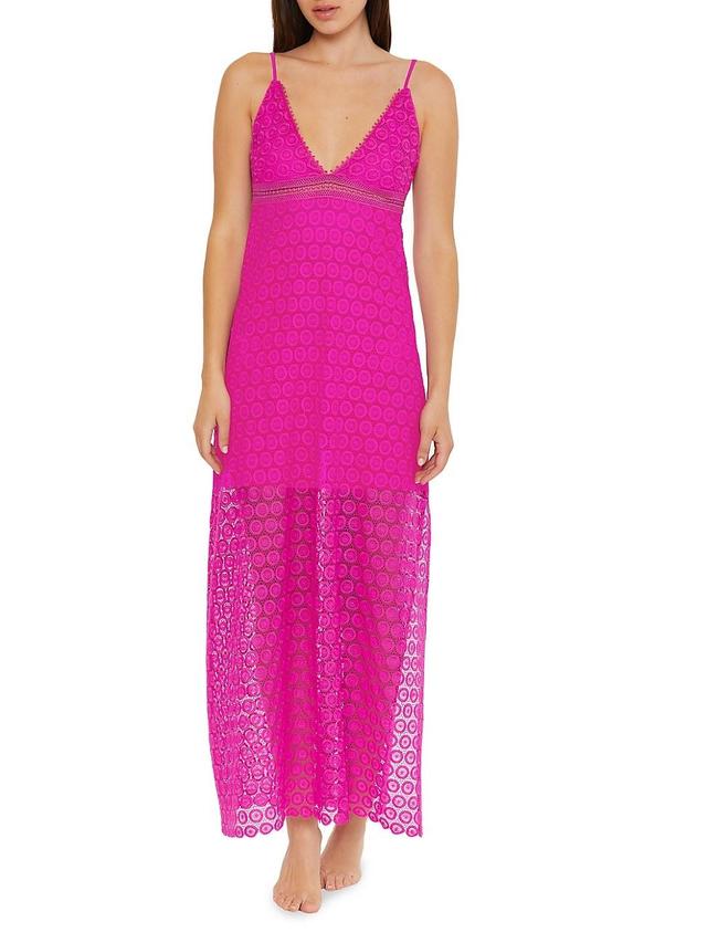 Womens Dotti Embroidered Maxi Dress Product Image