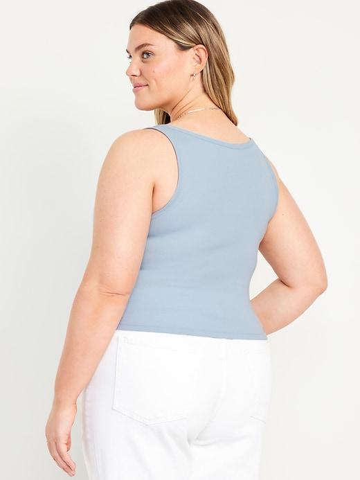 Ribbed Crop Tank Top Product Image