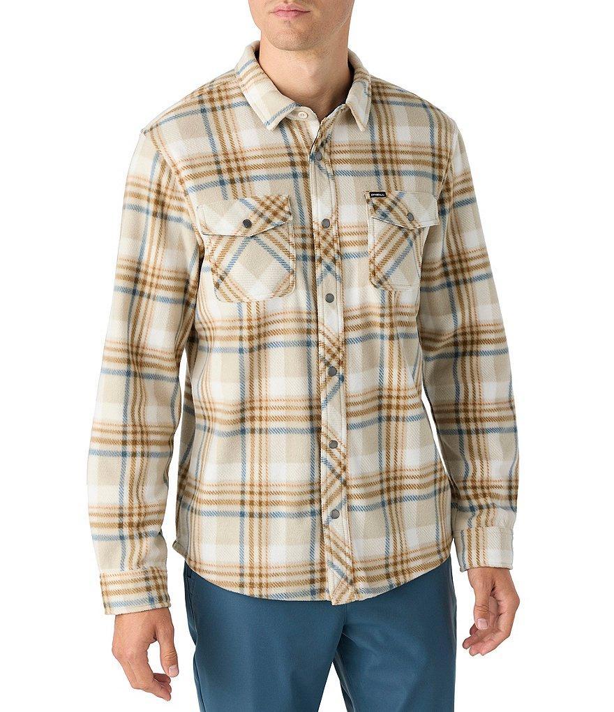 O'Neill Glacier Plaid Long Sleeve Superfleece Shirt Jacket Product Image