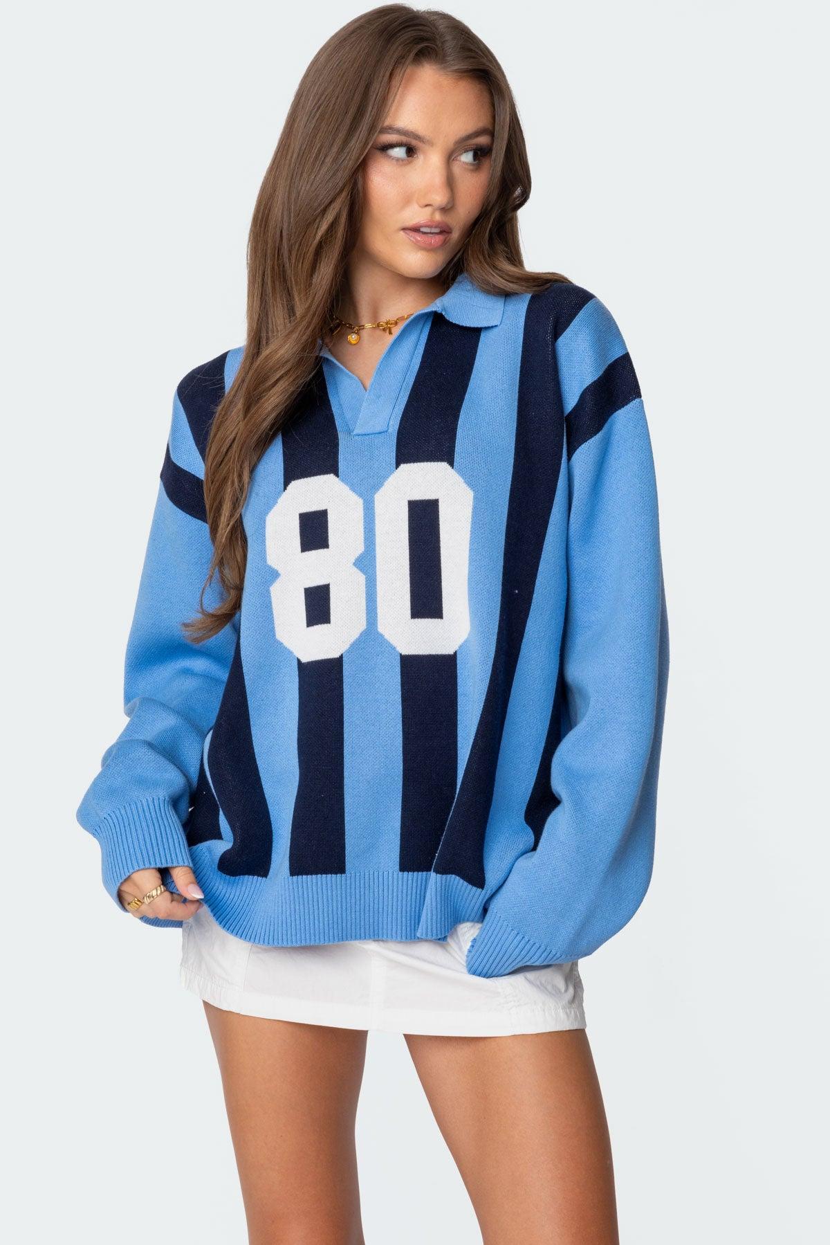 Larson Oversized Polo Sweater Product Image