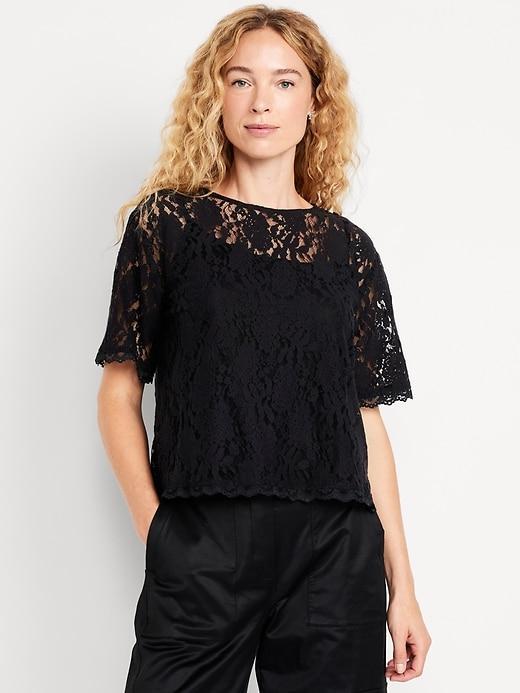 Lace Shell Top Product Image