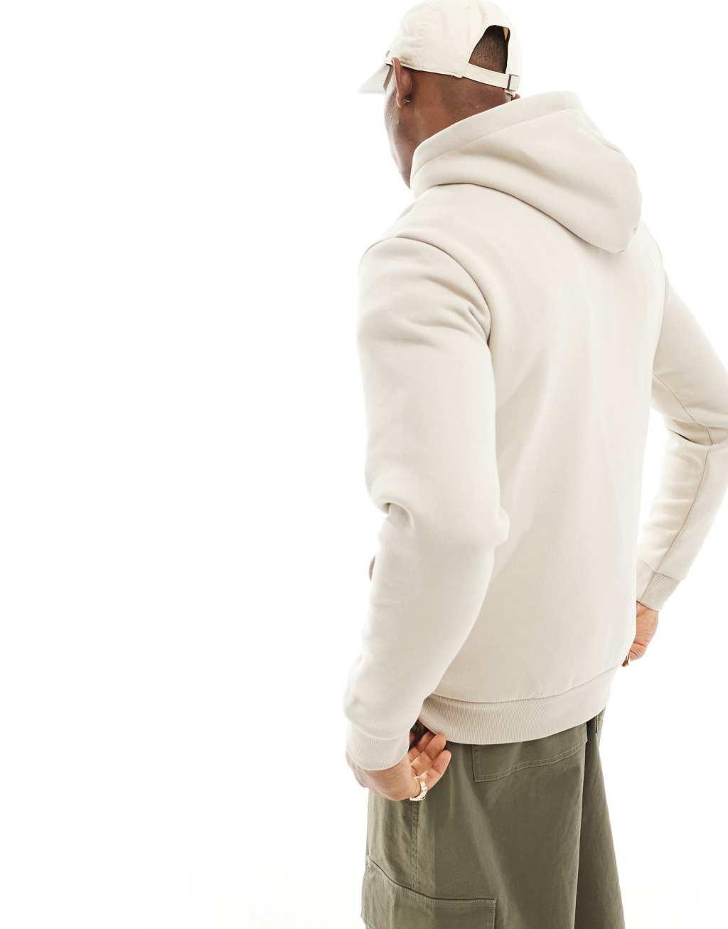 ONLY & SONS oversized hoodie in stone Product Image