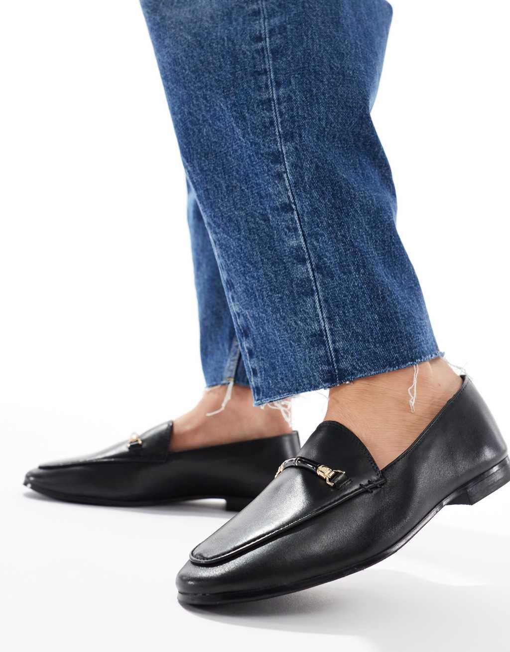 ALDO Francine loafers in black leather Product Image