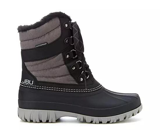 Jbu Womens Casey Water Resistance Lace Up Duck Boot - Taupe Product Image