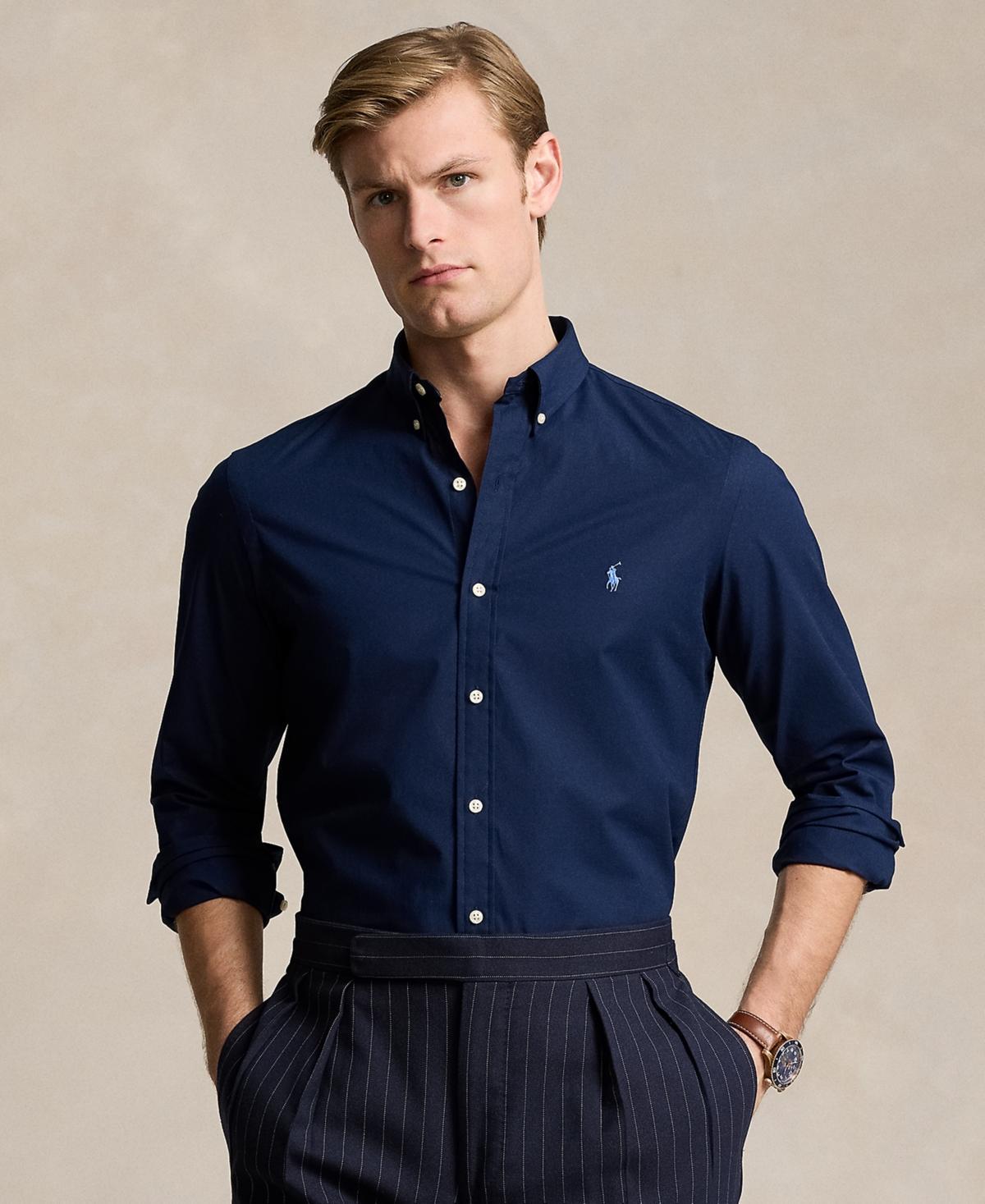 Polo Ralph Lauren Mens Slim-Fit Stretch Poplin Shirt Product Image