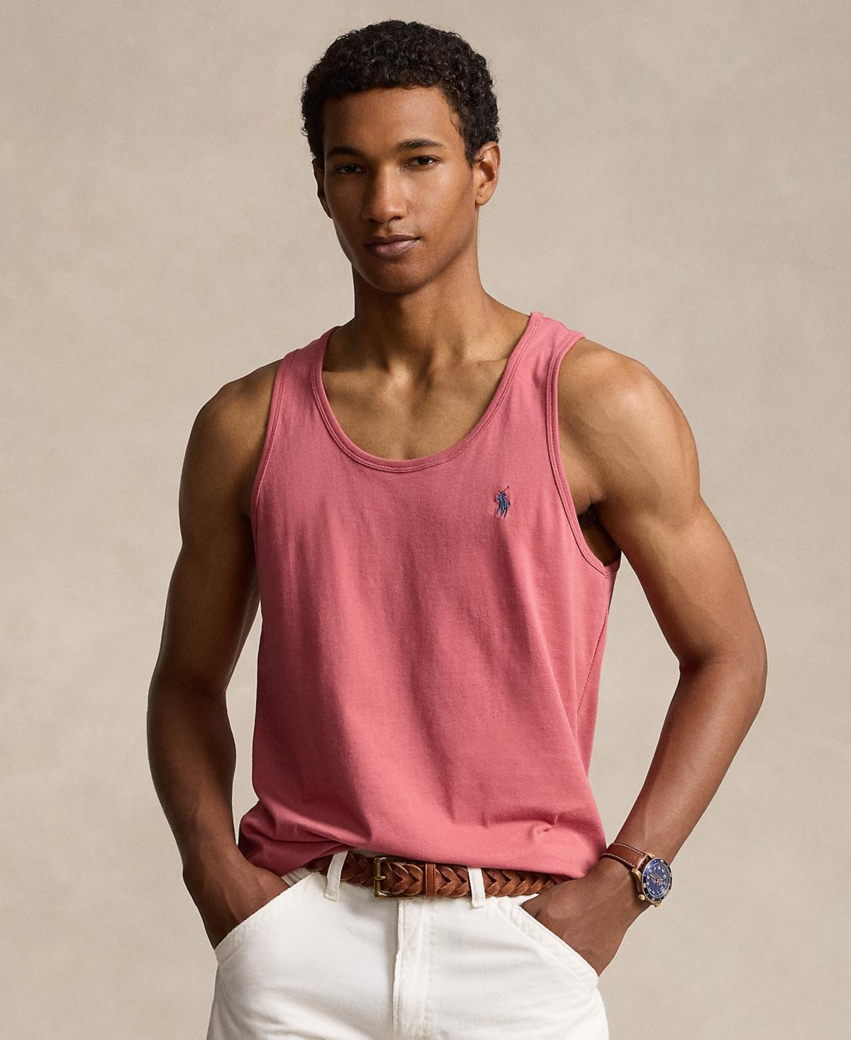 Men's Washed Jersey Tank Top In Clancy Blue Product Image