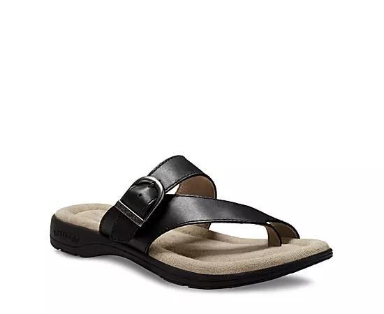 Eastland Tahiti II Womens Leather Thong Sandals Blue Product Image