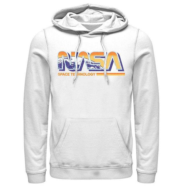 Mens NASA Space Technology Retro Rainbow Logo Hoodie Product Image