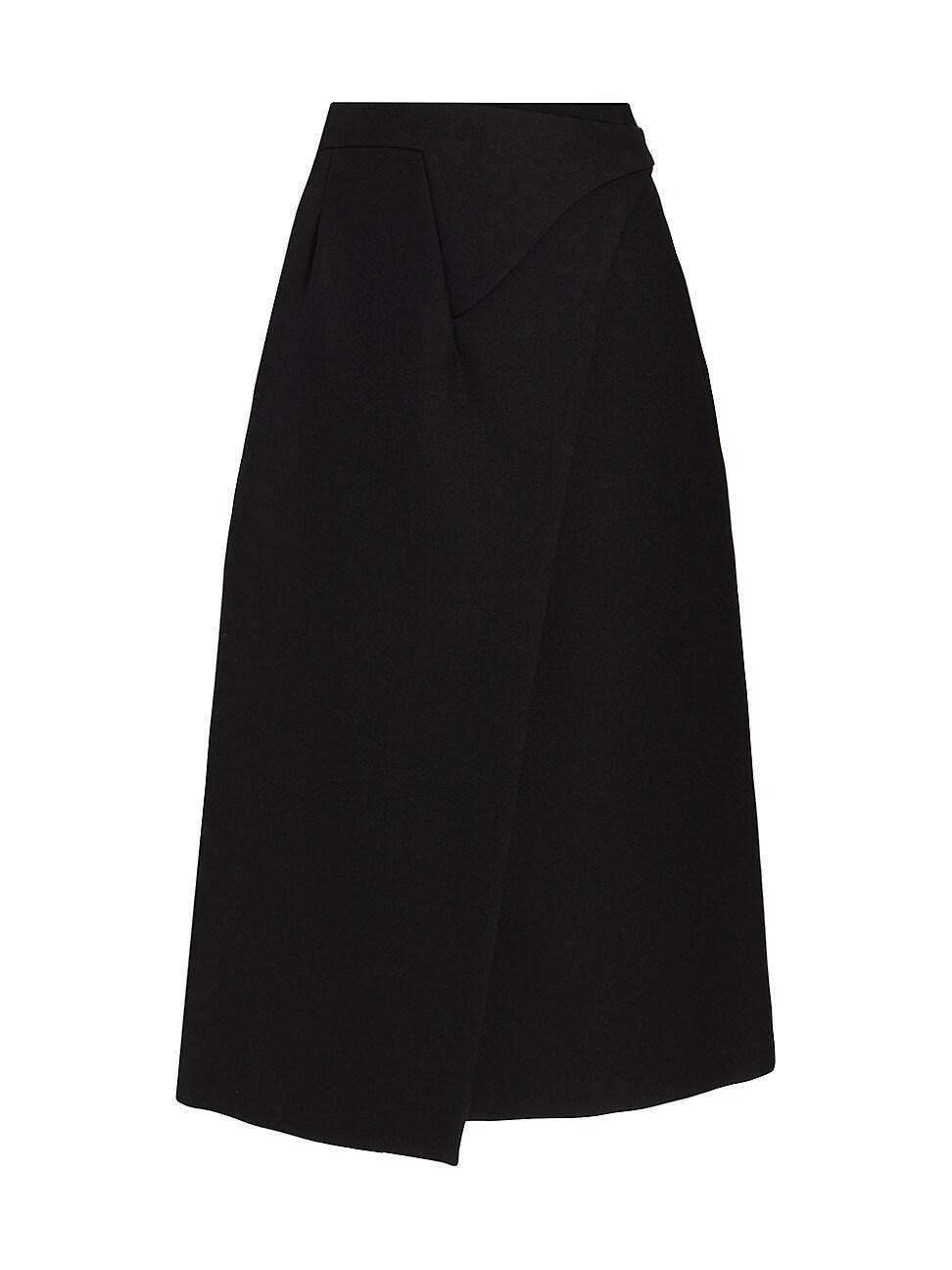 Womens Wool Wrap Midi-Skirt Product Image