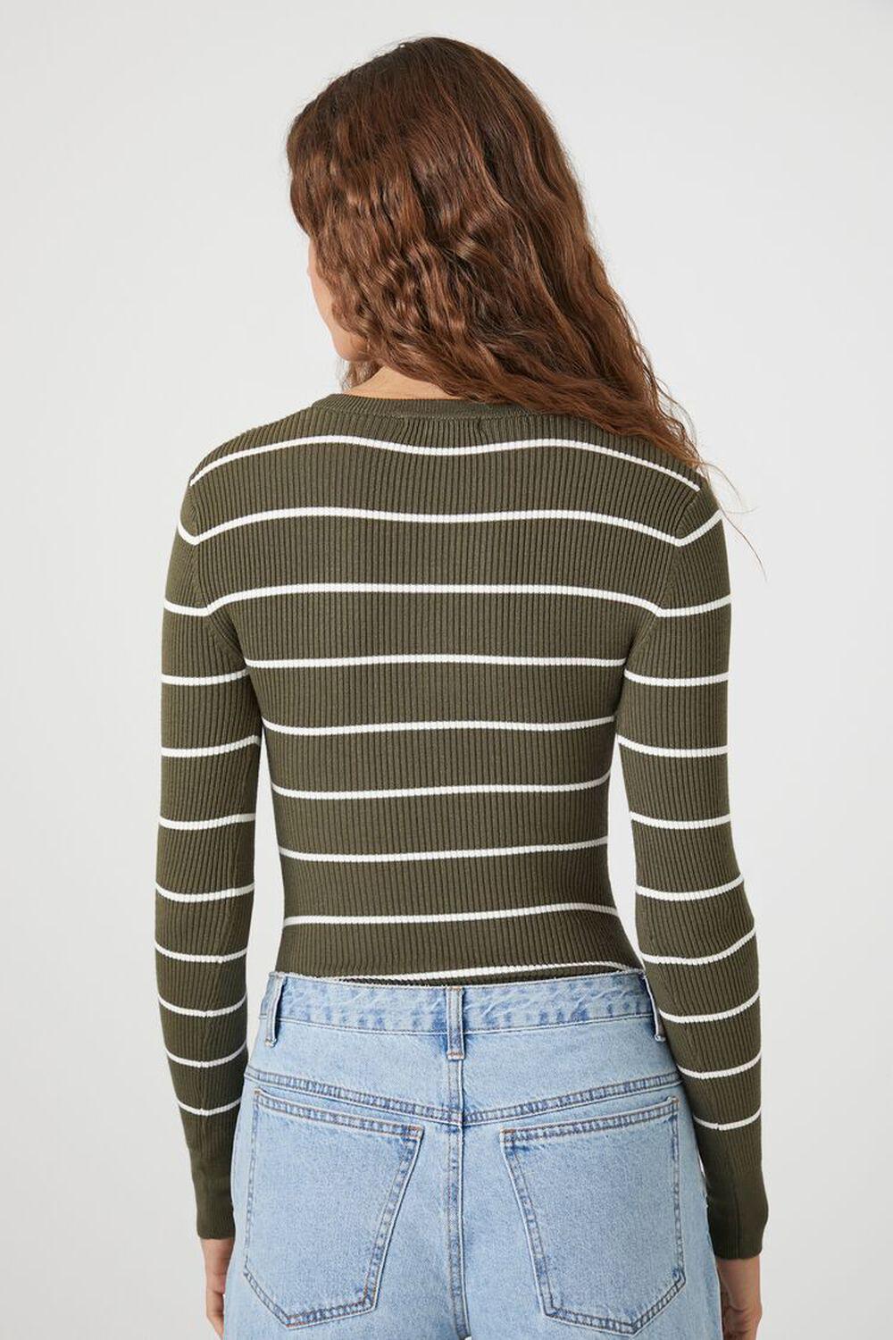 Striped Long-Sleeve Bodysuit | Forever 21 Product Image