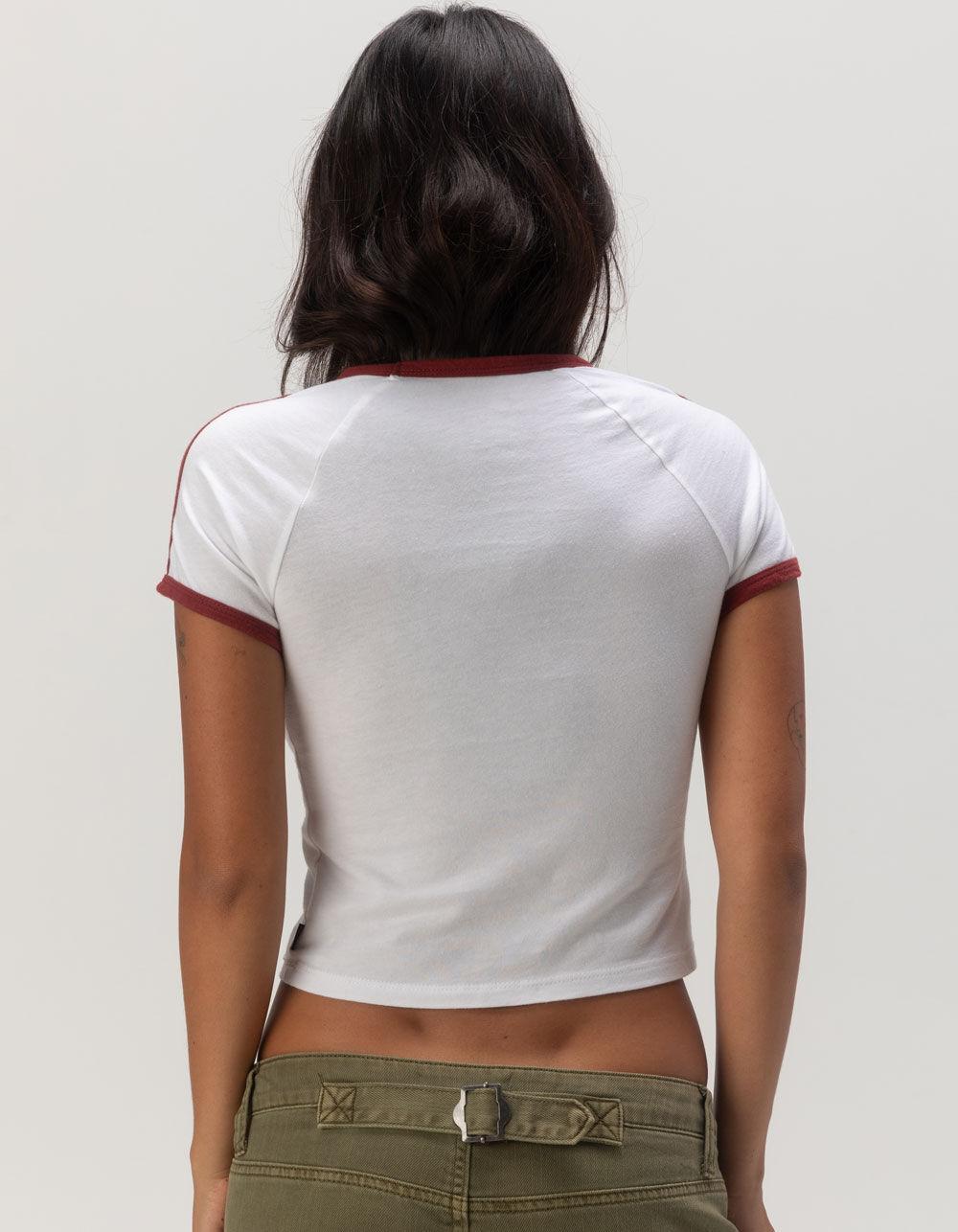 FIVESTAR GENERAL CO. Paris Womens Crop Ringer Tee Product Image