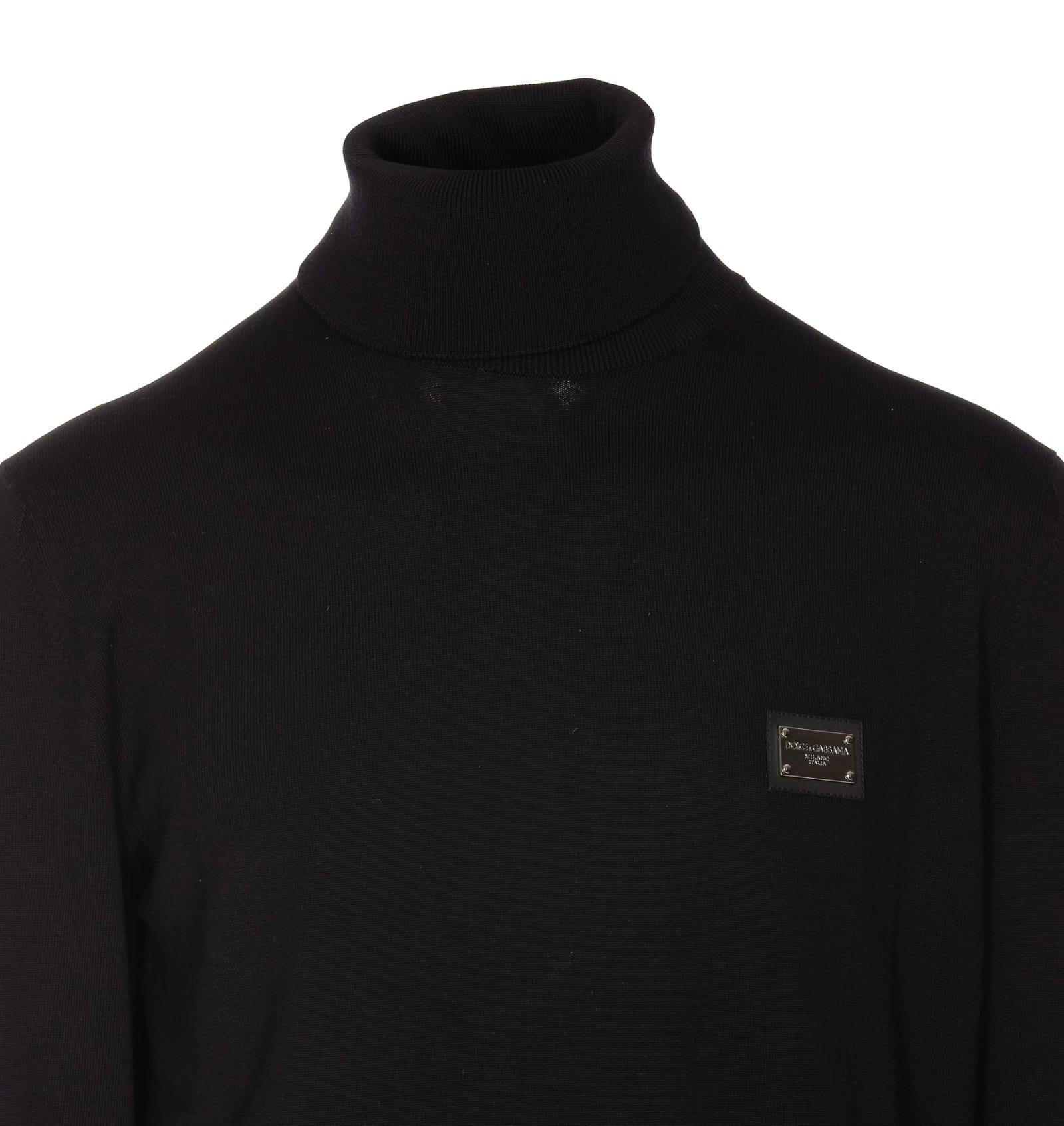 Logo Plaque Pullover In Black Product Image