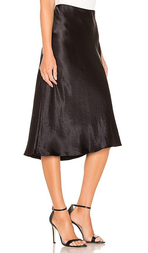 Womens Satin Midi-Skirt Product Image