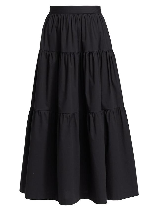 Womens Sea Tiered Midi-Skirt Product Image