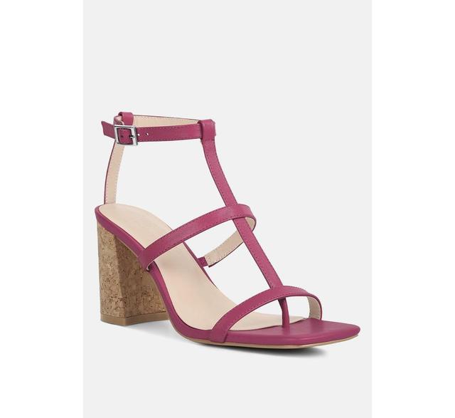 Mirabella Womens Open Square Toe Block Heel Sandals Product Image