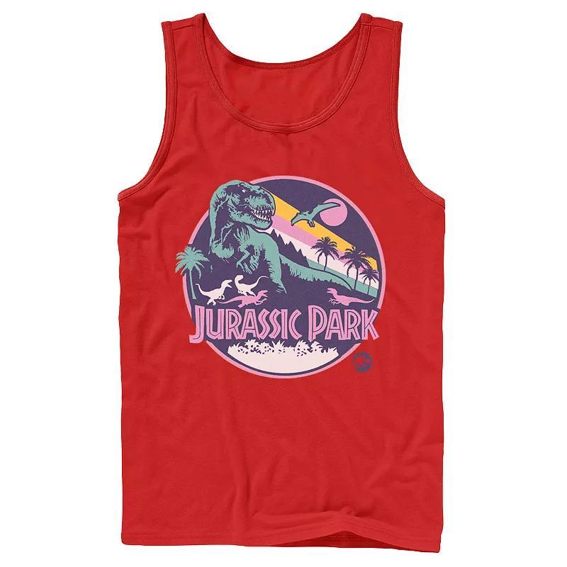 Mens Jurassic Park Retro Rex Scene Tank Top Product Image