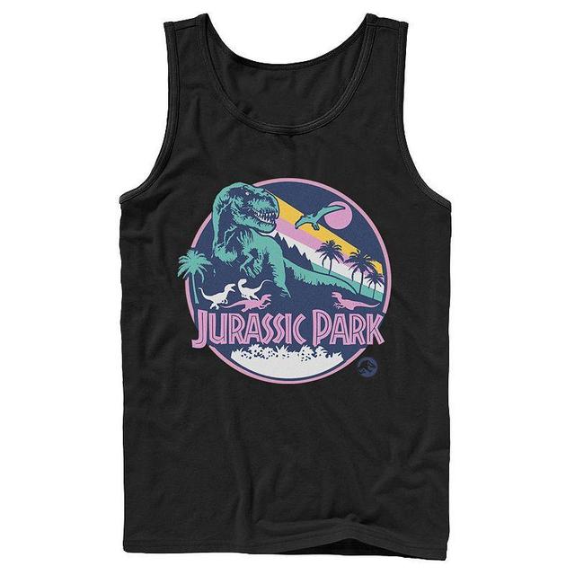 Mens Jurassic Park Retro Rex Scene Tank Top Product Image