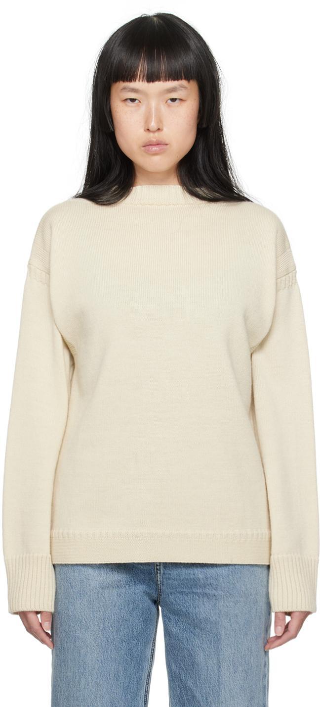 Off-white Vented Sweater In Beige product image