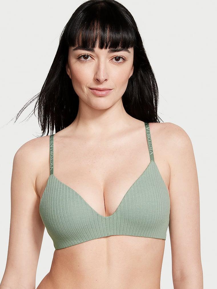 Lightly Lined Pointelle Wireless Bra Product Image