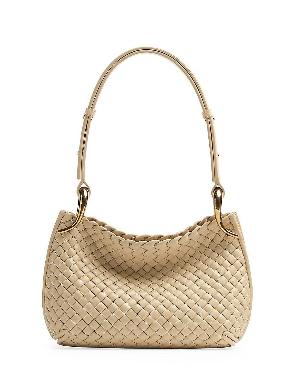 Bottega Veneta Small Clicker Intrecciato Leather Shoulder Bag Product Image