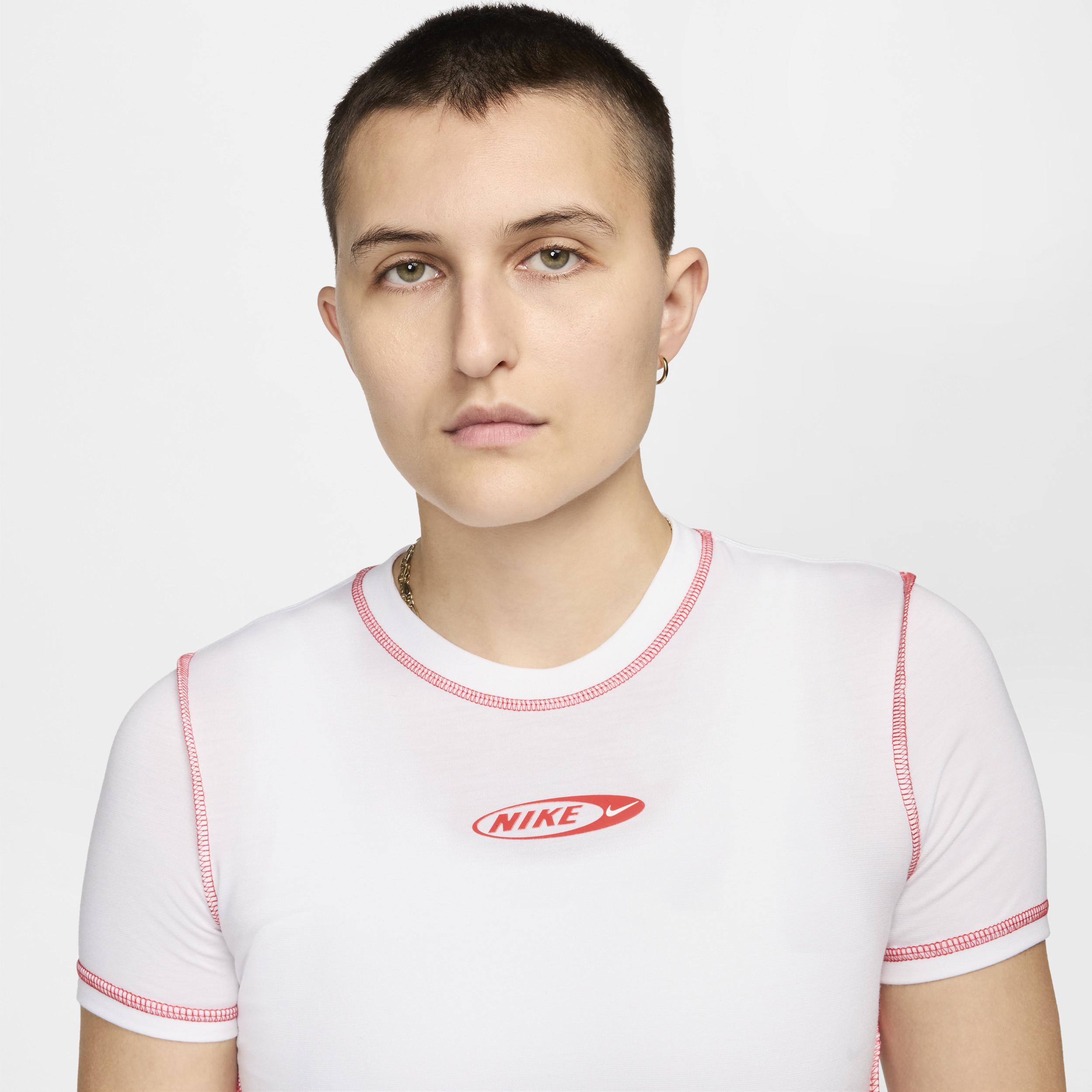 Women's Nike Sportswear Chill Knit Slim Cropped T-Shirt Product Image