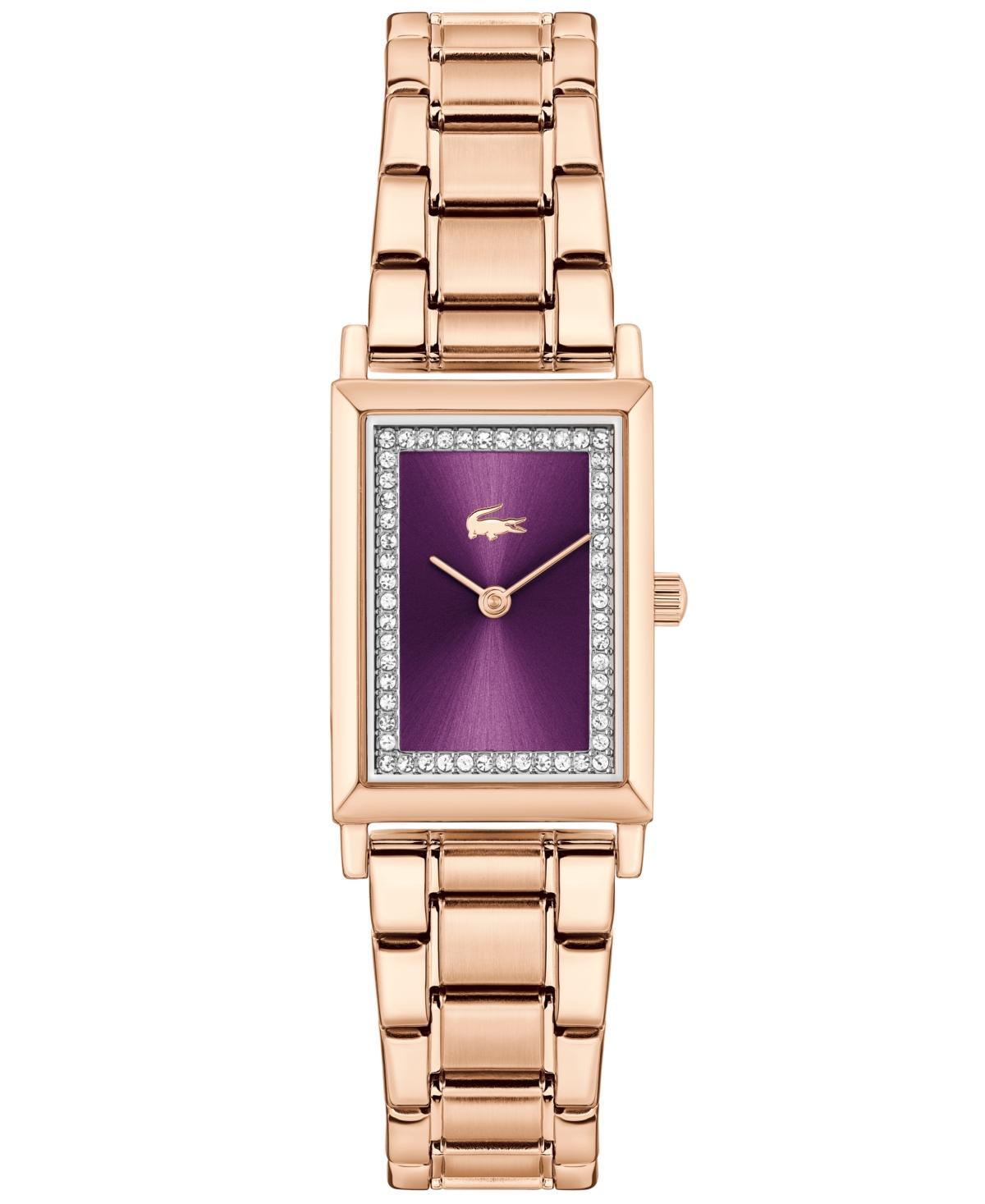 Lacoste Womens Catherine Two Hand Carnation Gold Tone Stainless Steel Bracelet Watch Product Image