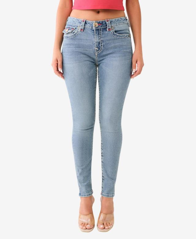 True Religion Womens Jennie Skinny Super T Flap Jean Product Image