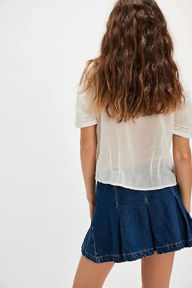 We The Free Madison Ave Denim Mini Skirt Product Image