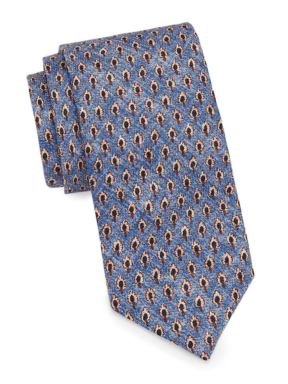 Mens COLLECTION Mini Tree Print Tie Product Image