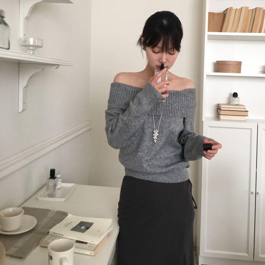 Off-Shoulder Sweater Product Image