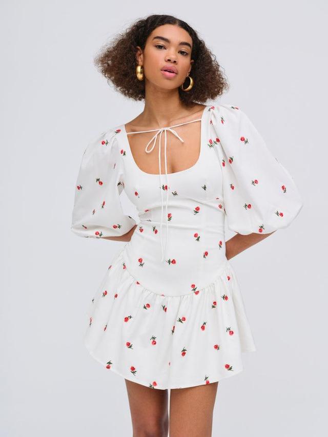 Talia Mini Dress — White Product Image