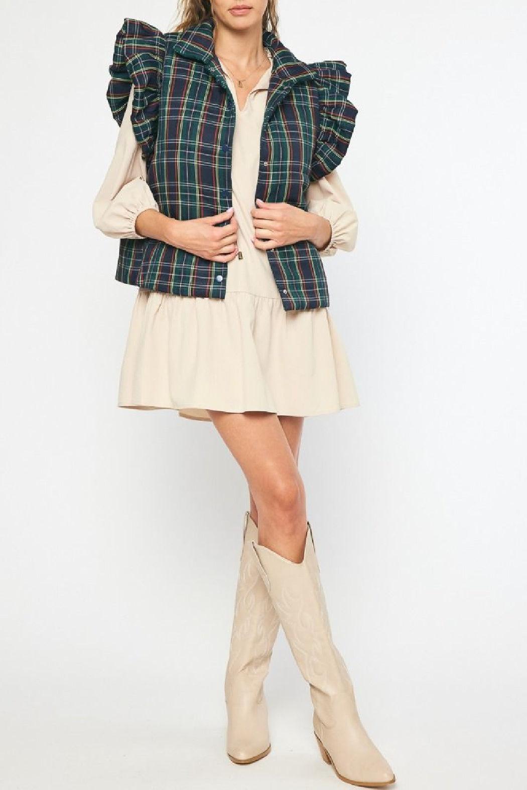 Plaid Vest Product Image