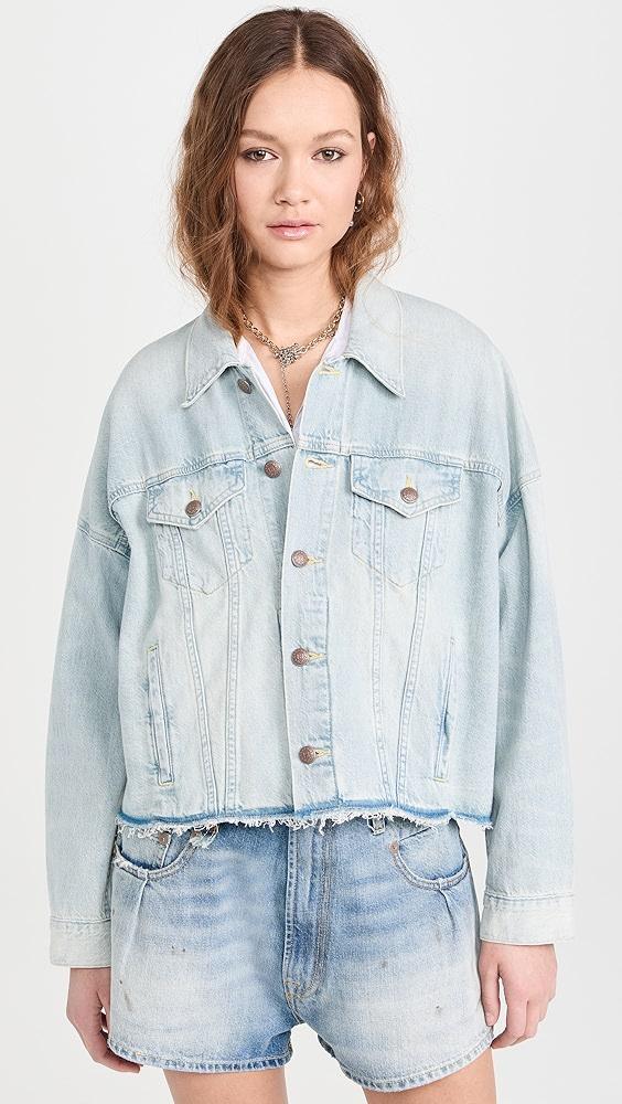 R13 Oversized Cut-Off Trucker Jacket | Shopbop Product Image