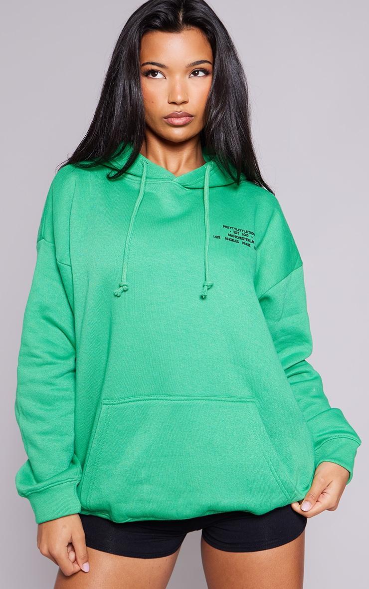 PRETTYLITTLETHING Bright Green 2012 Hoodie Product Image