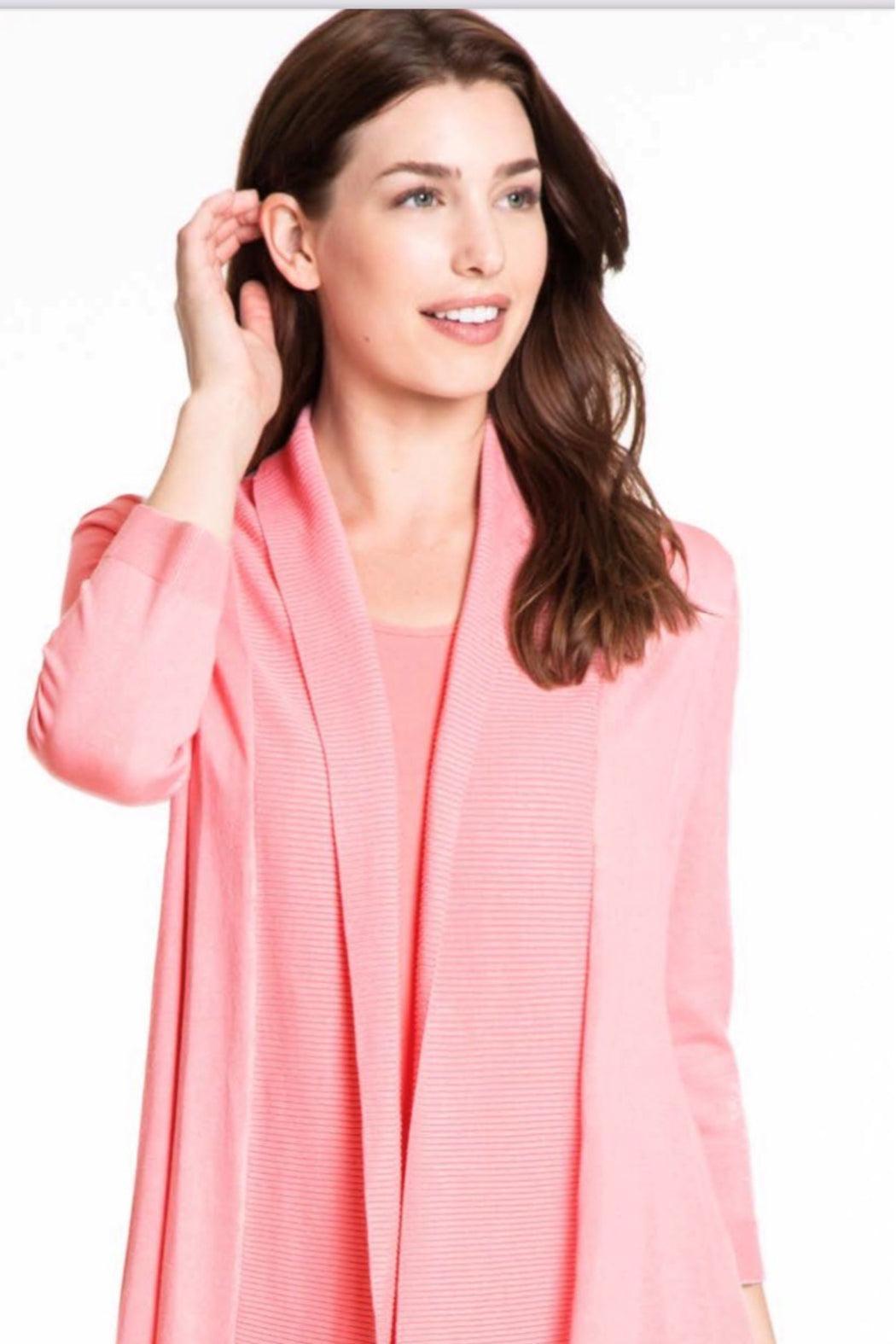 3/4 sleeve open front cardigan Product Image