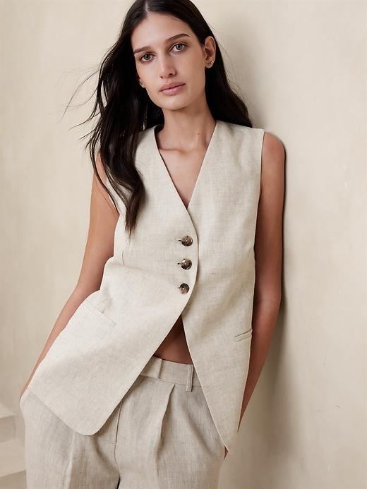 Lina Linen Vest Product Image