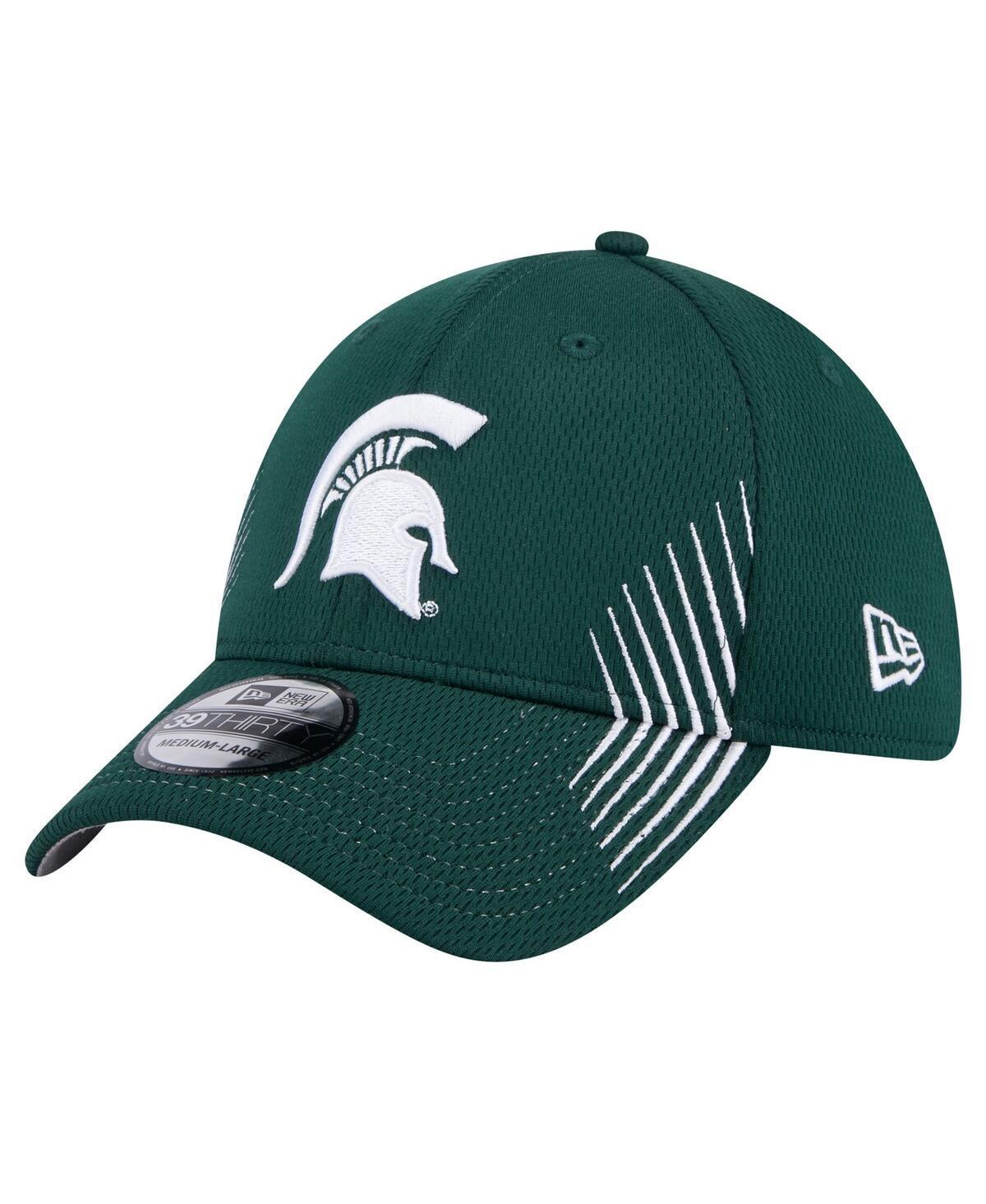 Mens New Era Michigan State Spartans Active Slash Sides 39THIRTY Flex Hat Product Image