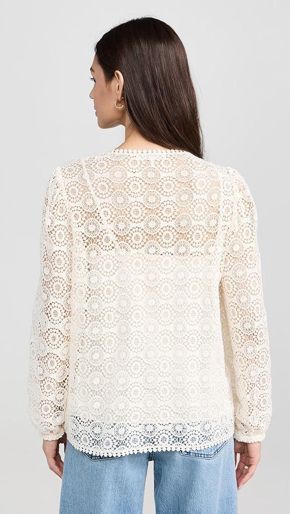 FRAME Lace Tassel Popover Shirt | Shopbop Product Image