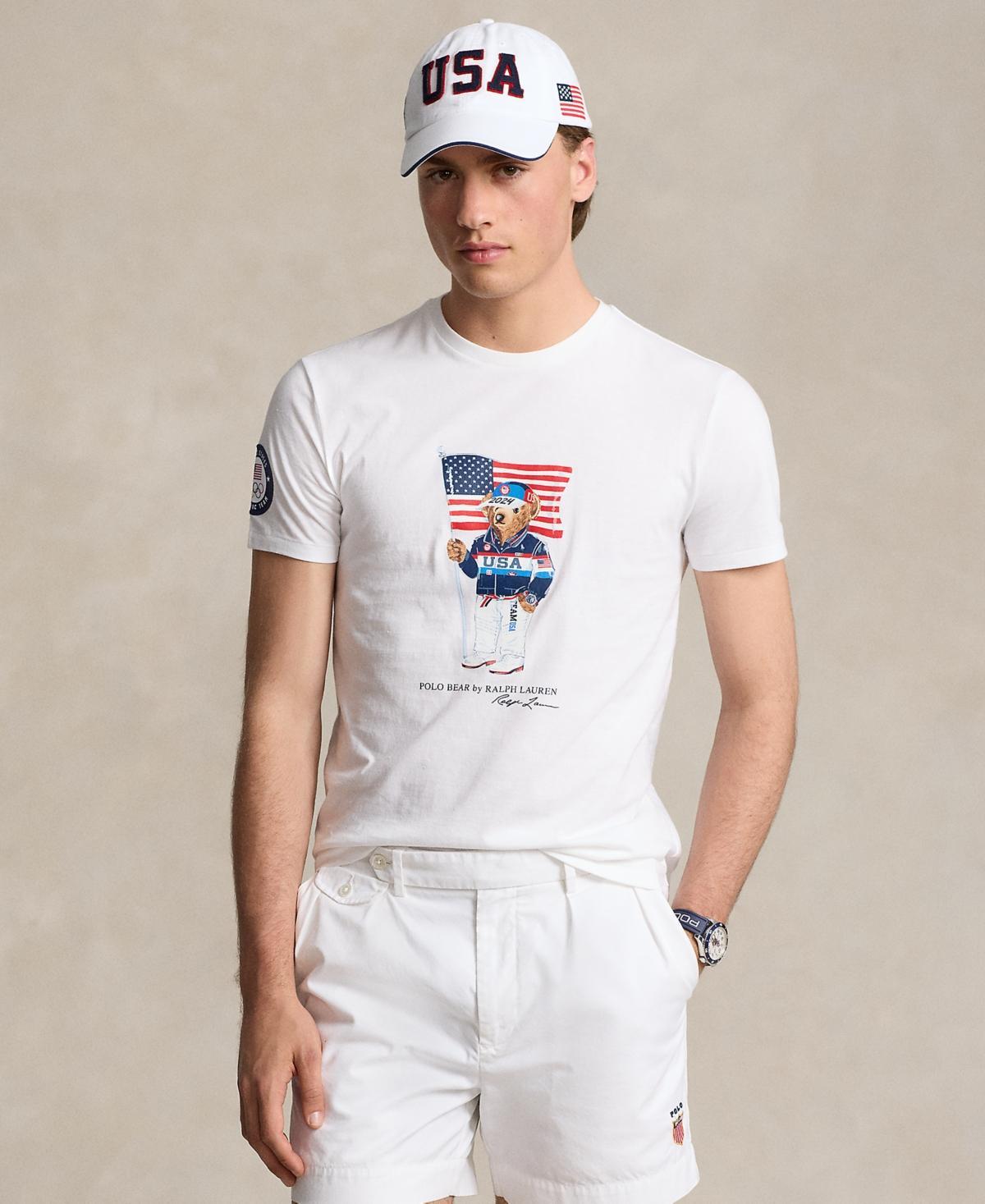 Polo Ralph Lauren Mens Team Usa Polo Bear Jersey T-Shirt Product Image