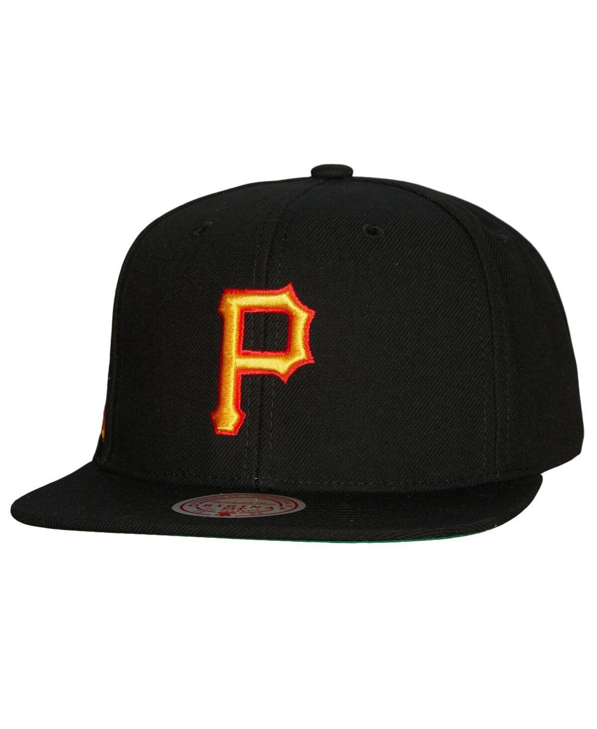 Mens Mitchell & Ness Black Pittsburgh Pirates Cooperstown Collection Evergreen Snapback Hat Product Image